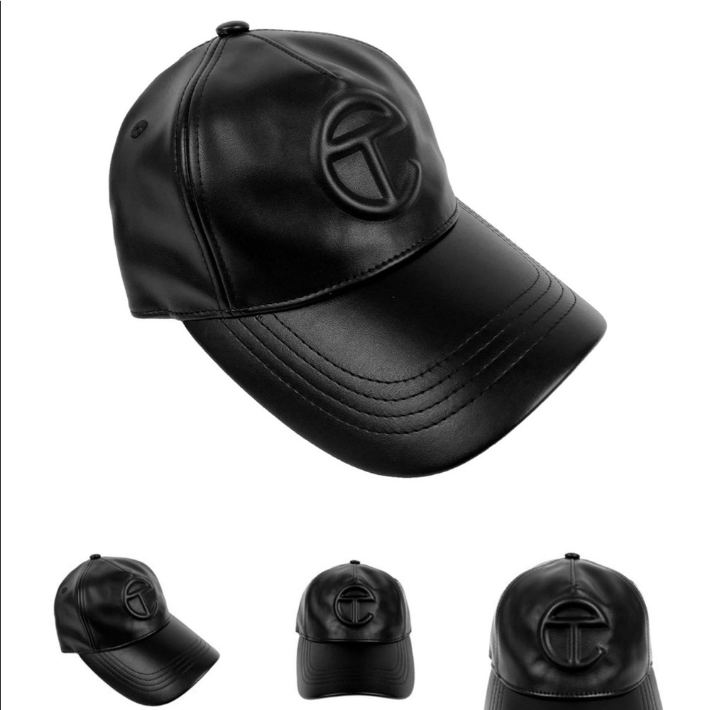 Telfar Logo Embossed Hat — Black